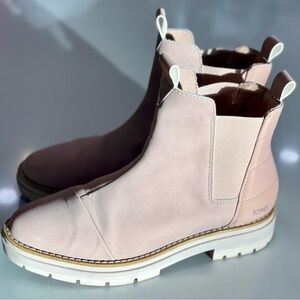 TOMS Women's Pink Chelsea Boots